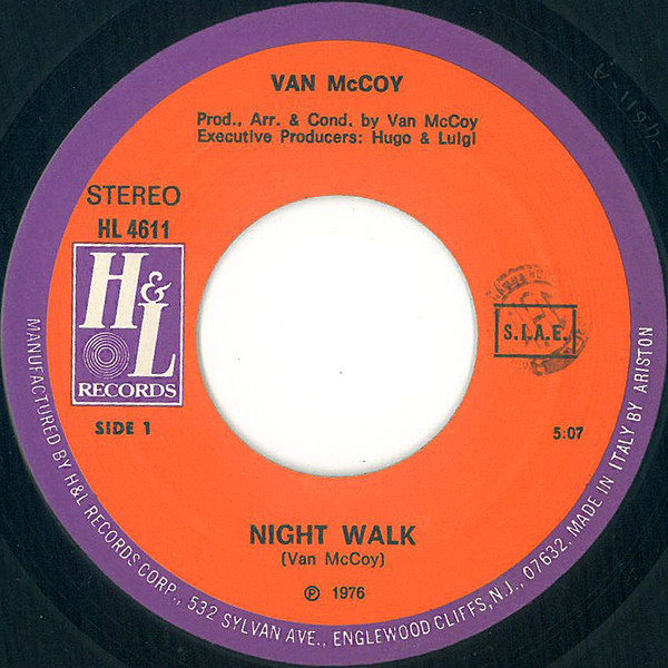 Van McCoy - Night Walk | H & L Records (HL 4611) - 3