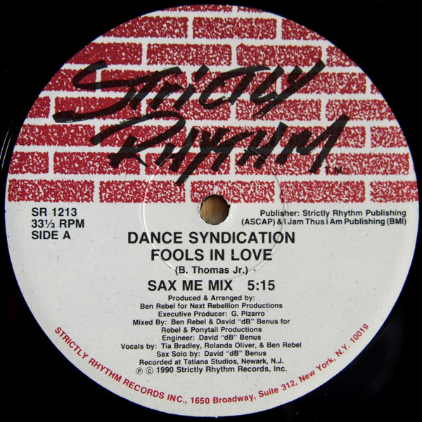 Dance Syndication - Fools In Love | Strictly Rhythm (SR 1213)