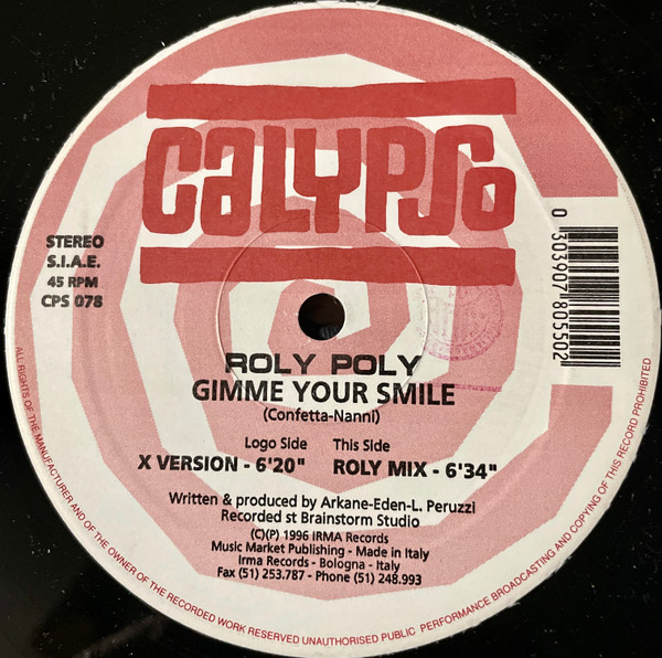 Roly Poly - Gimme Your Smile | Calypso Records (CPS 078)
