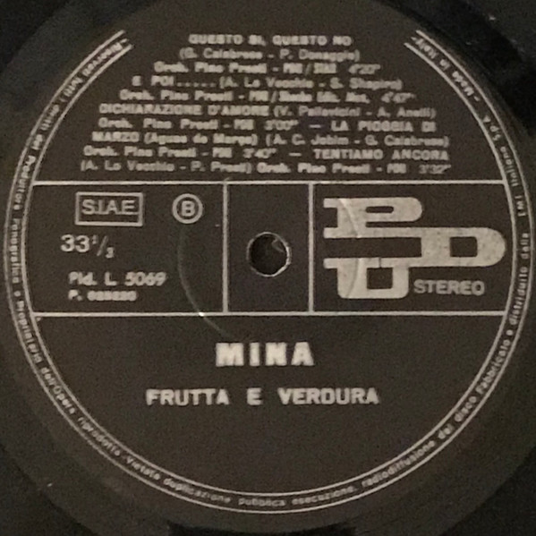 Mina - Frutta E Verdura | PDU (Pld. L. 5069) - 4