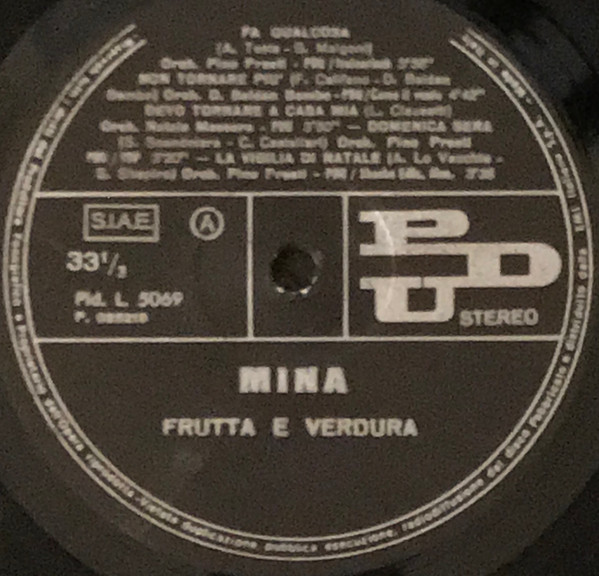 Mina - Frutta E Verdura | PDU (Pld. L. 5069) - 3