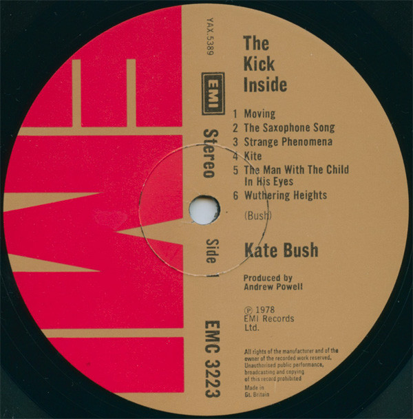 Kate Bush - The Kick Inside | EMI (EMC 3223) - 3