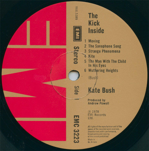 Kate Bush - The Kick Inside | EMI (EMC 3223) - 2