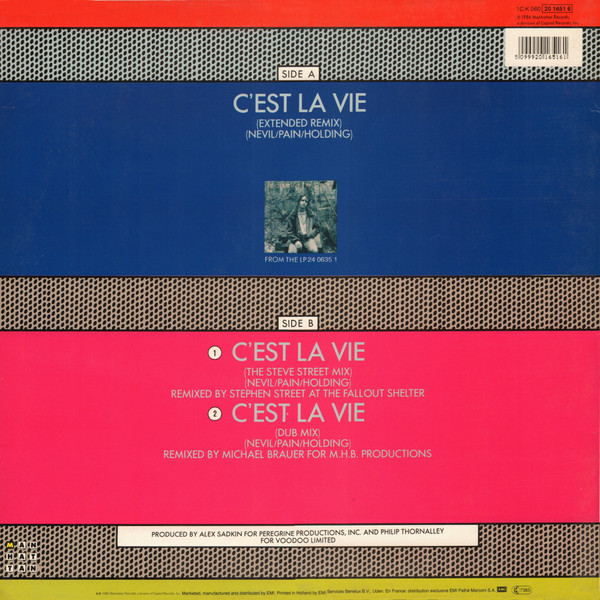 Robbie Nevil - C'est La Vie (Remix) | Manhattan Records (20 1651 6) - 2