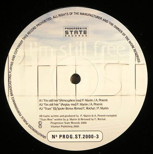 Vespa 63 vs. DJ Inside - I'm Still Free | Progressive State Records (PSR) (PROG.ST.2000-3) - 3