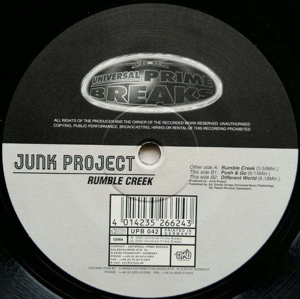 Junk Project - Rumble Creek | Universal Prime Breaks (UPB 042) - 2