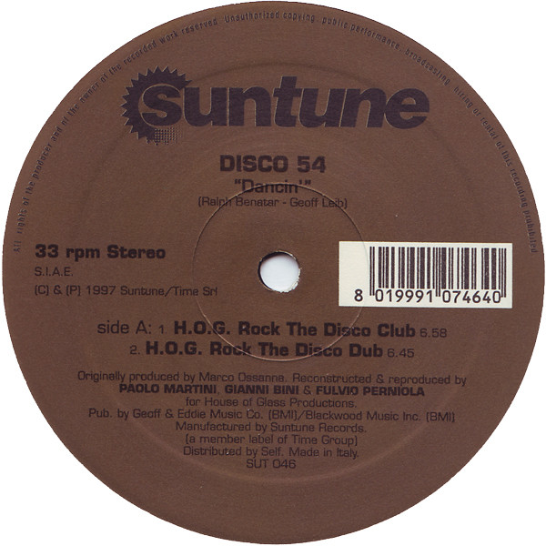Disco 54 - Dancin' | Suntune (SUT 046)