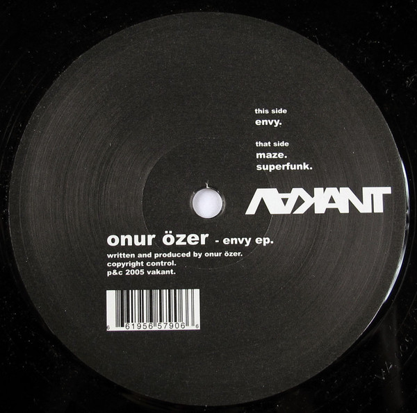 Onur Özer - Envy EP | Vakant (VA 005) - main