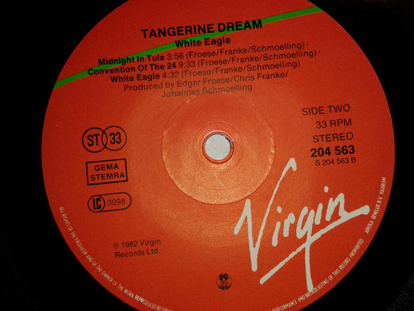 Tangerine Dream - White Eagle | Virgin (204 563) - 4 Tangerine Dream - White Eagle | Virgin (204 563) - 4