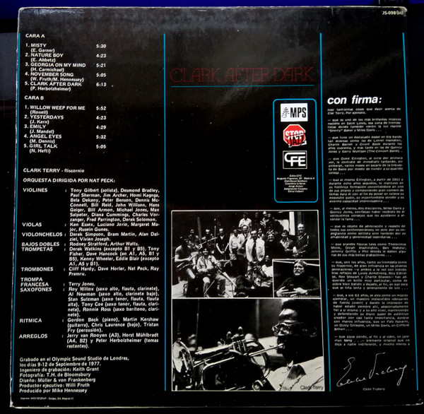 Clark Terry - Clark After Dark, The Ballad Artistry Of Clark Terry | MPS Records (JS-098) - 2
