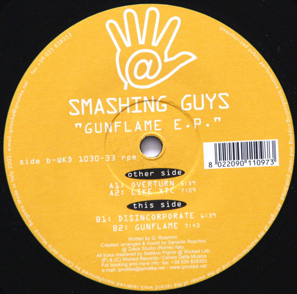 Smashing Guys - Gunflame E.P. | Wicked Records (WKD 1030)