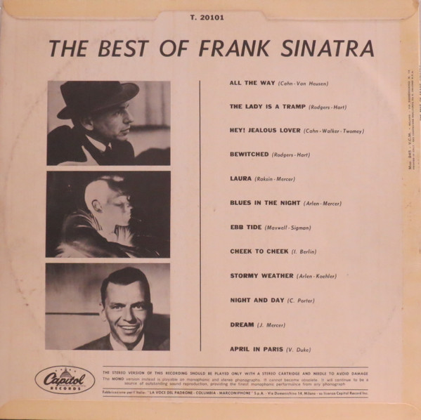 Frank Sinatra - The Best Of Frank Sinatra | Capitol Records (T. 20101) - 2