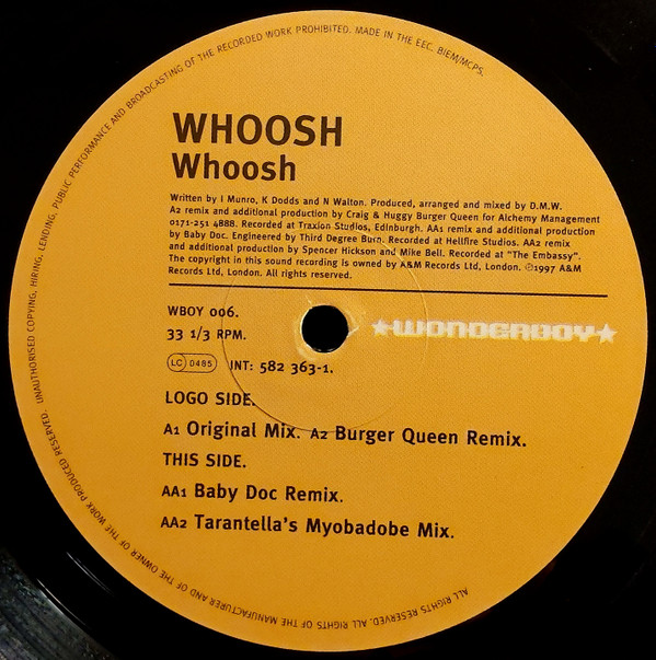 Whoosh - Whoosh | Wonderboy (WBOY 006) - 4