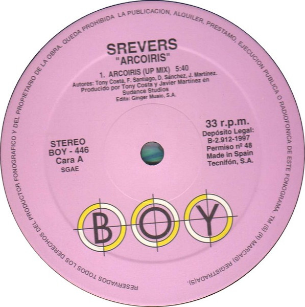Srevers - Arcoiris | Boy Records (BOY - 446) - 2