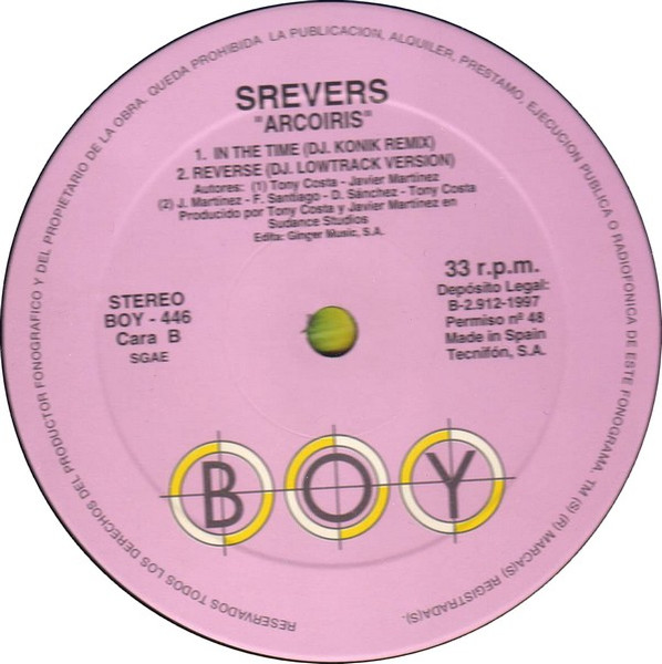 Srevers - Arcoiris | Boy Records (BOY - 446) - 3