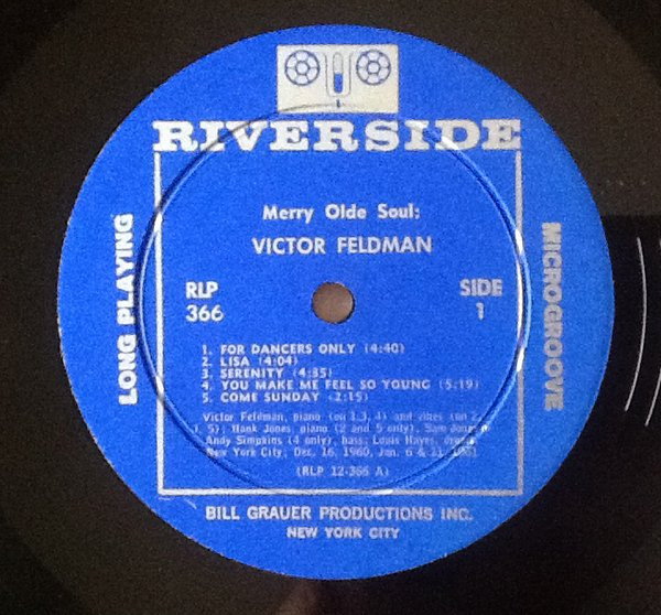 Victor Feldman - Merry Olde Soul | Riverside Records (RLP-366) - 2