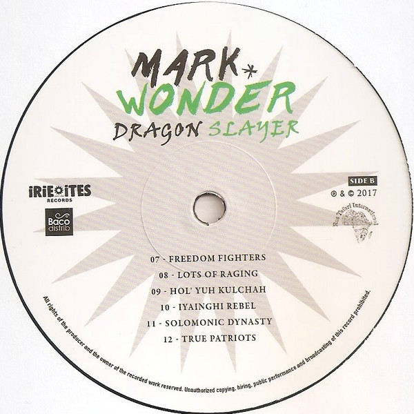 Mark Wonder - Dragon Slayer | Irie Ites Records (II LP 10) - 2 Mark Wonder - Dragon Slayer | Irie Ites Records (II LP 10) - 2