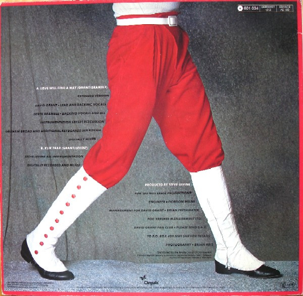 David Grant - Love Will Find A Way (Extended Version) | Chrysalis (601 034) - 2