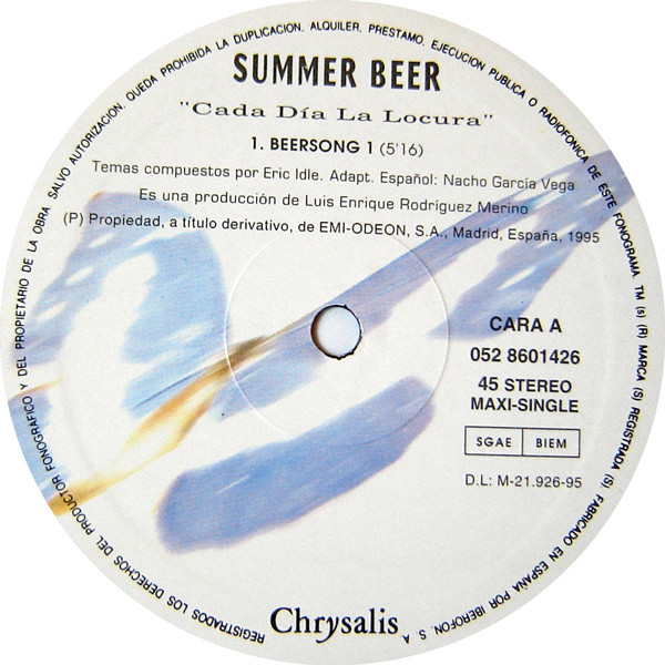 Summer Beer - Cada Día La Locura | Chrysalis (052 8601426) - 3