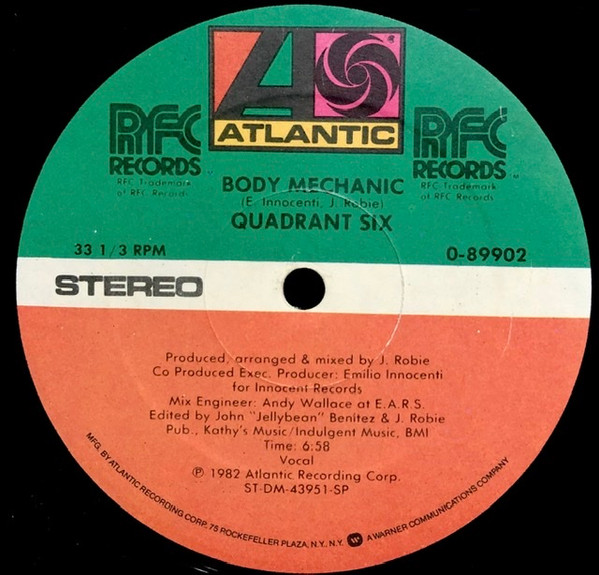 Quadrant Six - Body Mechanic | Atlantic (0-89902) - main