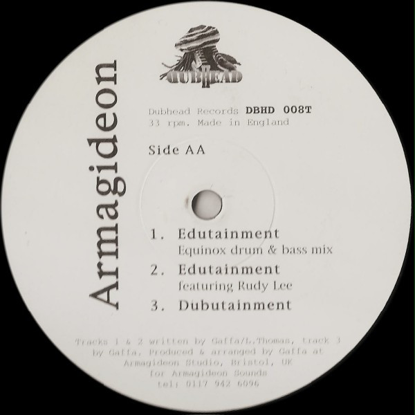 Armagideon - Spiral Galaxy / Edutainment | Dubhead (DBHD 008T) - 2 Armagideon - Spiral Galaxy / Edutainment | Dubhead (DBHD 008T) - 2