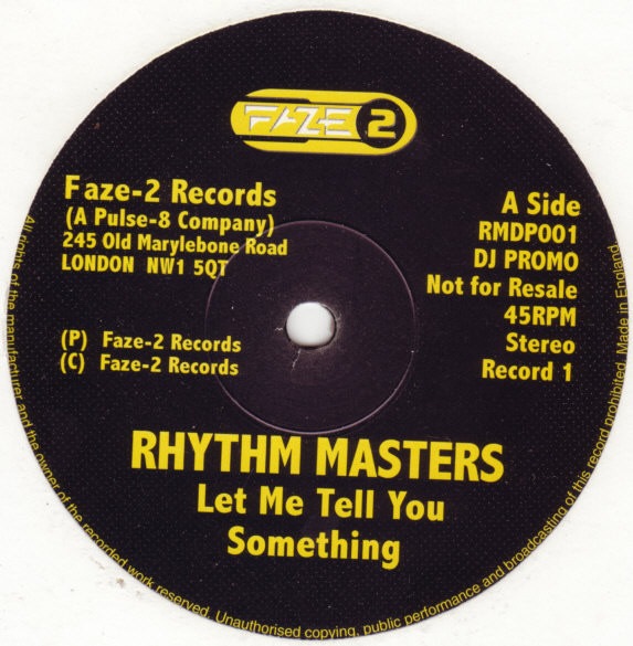 Rhythm Masters - Let Me Tell You Something & Hot | Faze 2 (RMDP001)