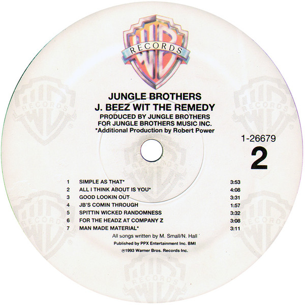 Jungle Brothers - J. Beez Wit The Remedy | Warner Bros. Records (1-26679) - 4