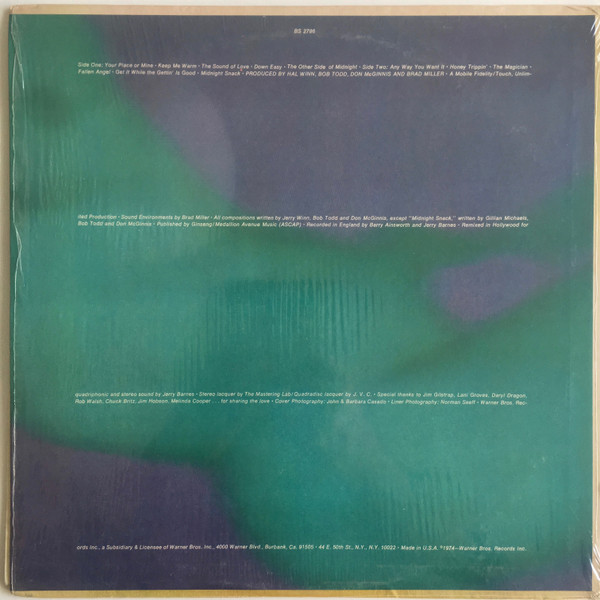 The Mystic Moods Orchestra - Erogenous | Warner Bros. Records (BS 2786) - 2