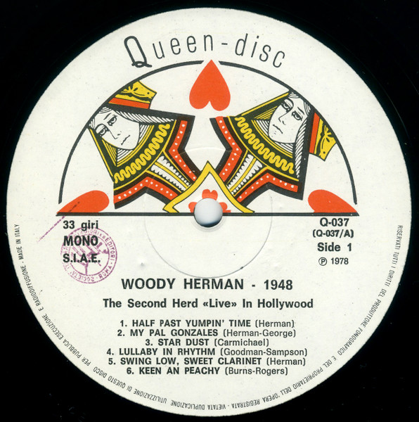 Woody Herman - The Second Herd "Live" In Hollywood - 1948 | Queen-disc (Q-037) - 3