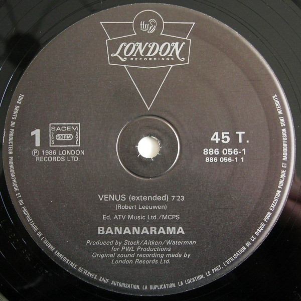 Bananarama - Venus | London Records (886 056-1) - 2
