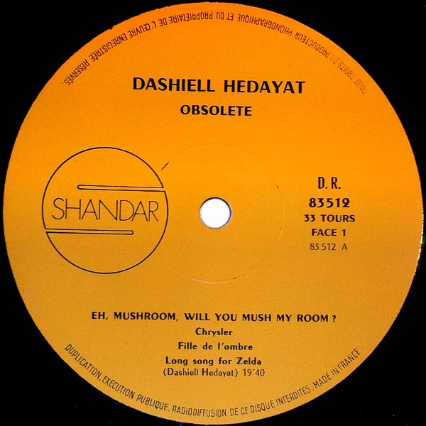 Dashiell Hedayat - Obsolete | Shandar (SR 83 512) - 3