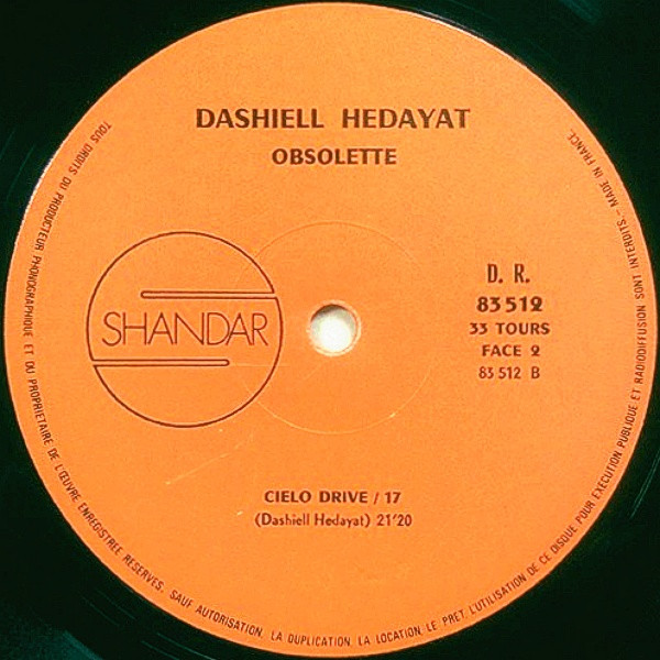 Dashiell Hedayat - Obsolete | Shandar (SR 83 512) - 4