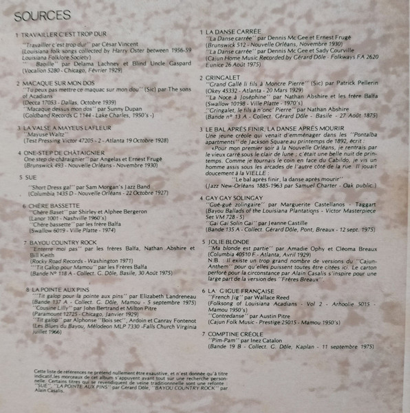 Various - Travailler C'est Trop Dur - Musique Cajun De Louisiane | Expression Spontanée (ES 53) - 4