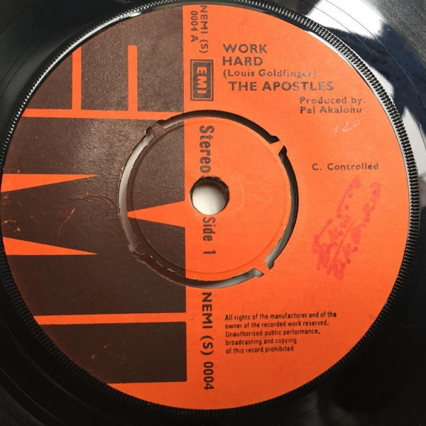 The Apostles - Work Hard / Acts Of The Apostles | EMI (NEMI (S) 0004)
