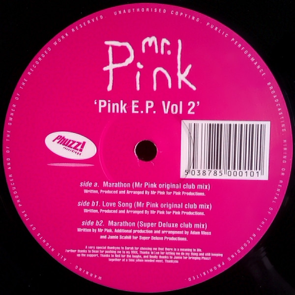 Mr. Pink - Pink E.P. Vol 2 | Phuzz! Recordings (PHUZZ 010)