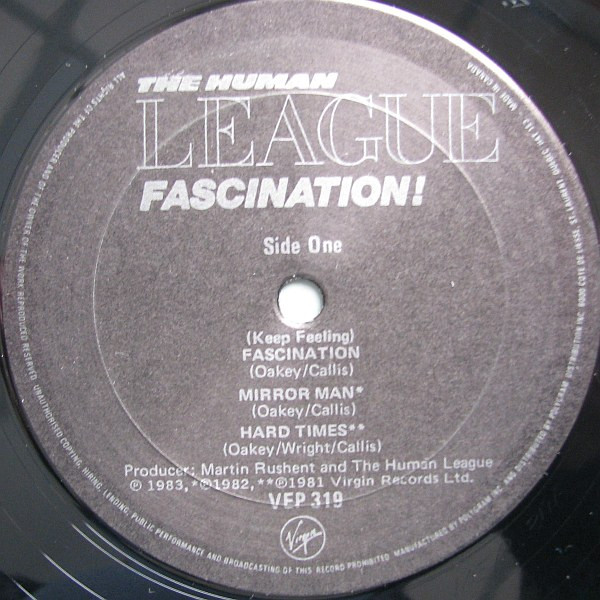 The Human League - Fascination! | Virgin (VEP 319) - 3