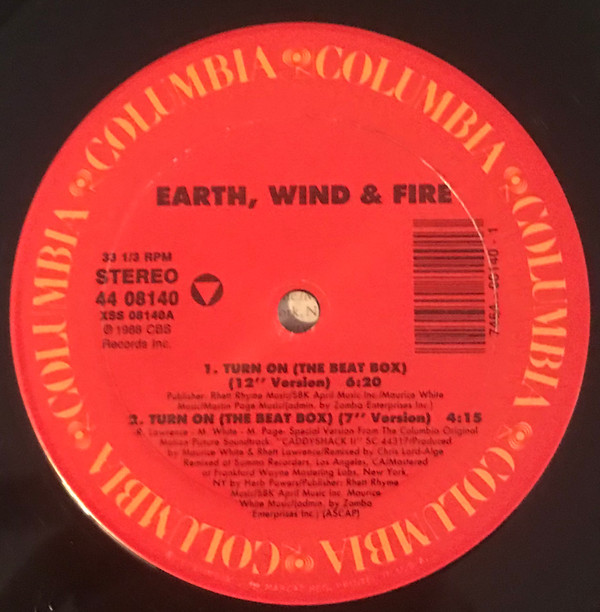 Earth, Wind & Fire - Turn On (The Beat Box) | Columbia (44 08140) - 3