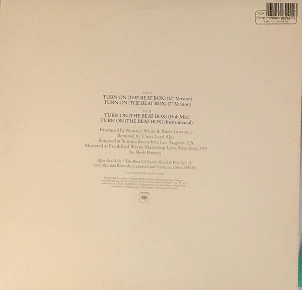 Earth, Wind & Fire - Turn On (The Beat Box) | Columbia (44 08140) - 2