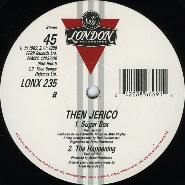 Then Jerico - Sugar Box | London Records (LONX 235) - 3 Then Jerico - Sugar Box | London Records (LONX 235) - 3