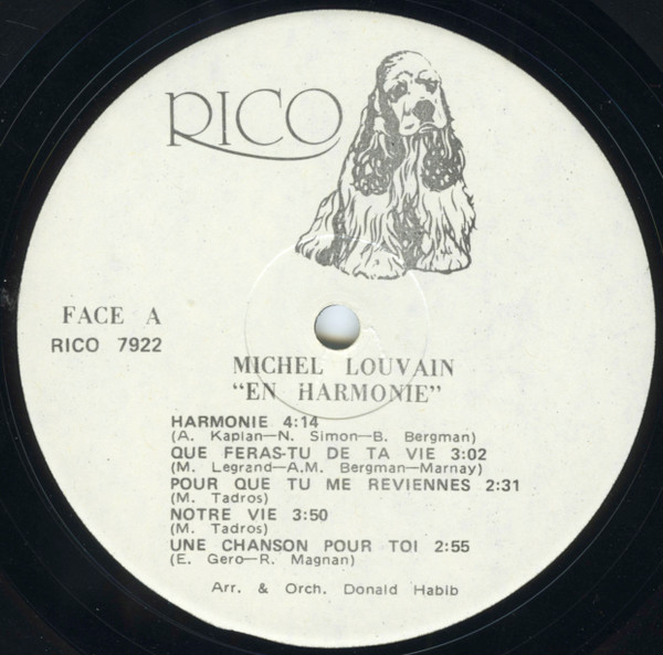 Michel Louvain - En Harmonie | Rico (Rico 7922) - 3