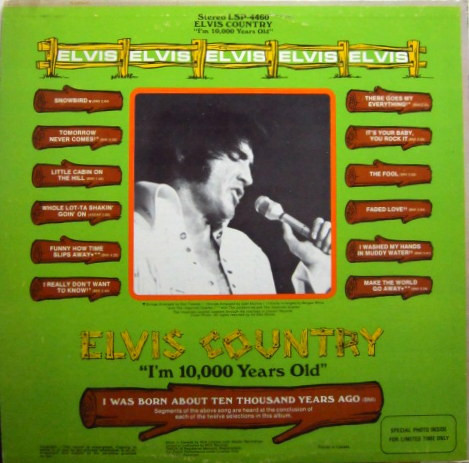 Elvis Presley - Elvis Country (I'm 10,000 Years Old) [Vinyl] | RCA Victor (LSP-4460) - 2