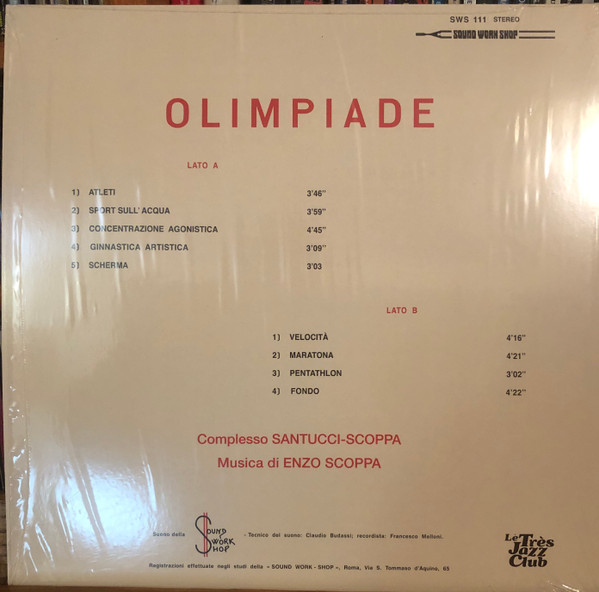 Complesso Santucci-Scoppa , Enzo Scoppa - Olimpiade | Le Très Jazz Club (LTJC-018) - 3
