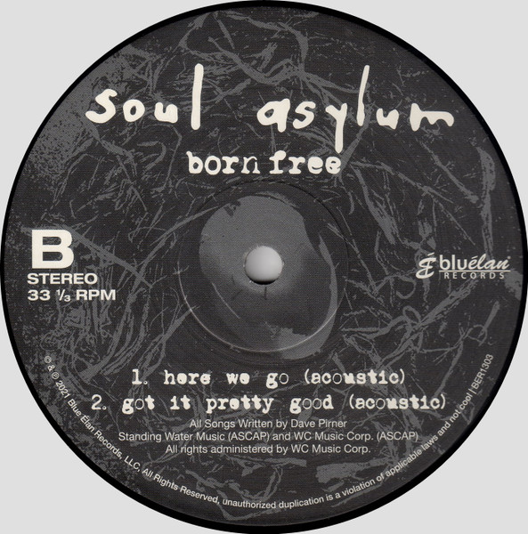 Soul Asylum - Born Free (10" - Limited Edition) [Vinyl] | Blue Élan Records (BER1303) - 4