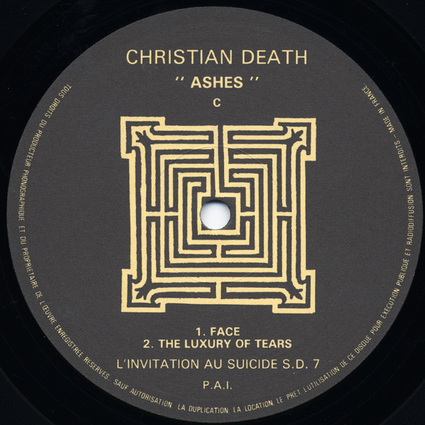 Christian Death - "Ashes" | L'Invitation Au Suicide (S.D. 7) - 5