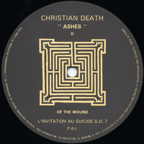 Christian Death - "Ashes" | L'Invitation Au Suicide (S.D. 7) - 6