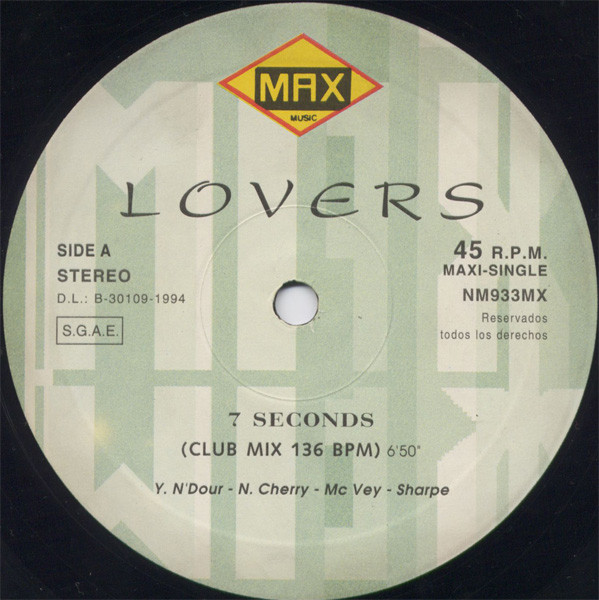 Lovers - 7 Seconds | Max Music (NM933MX) - 2