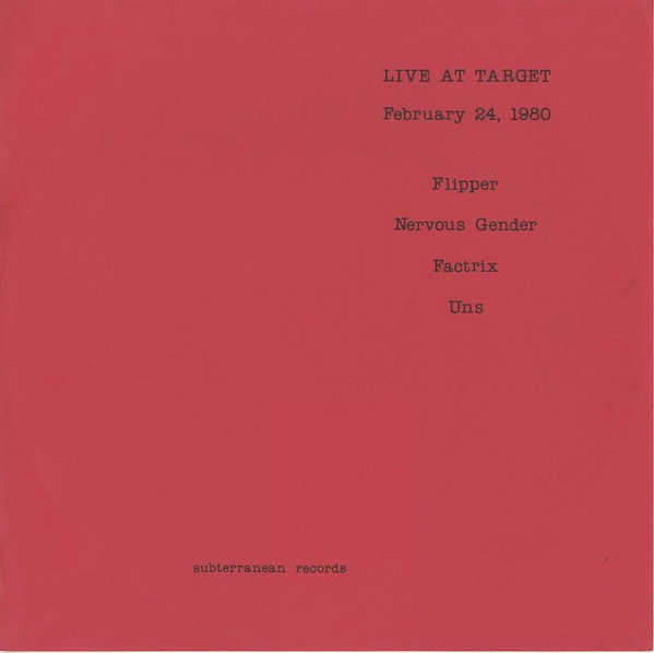 Various - Live At Target | Subterranean Records (SUB 3) - 2