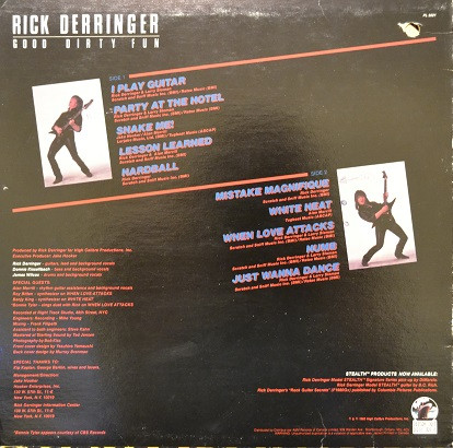 Rick Derringer - Good Dirty Fun | Passport Records (PL 5021) - 2