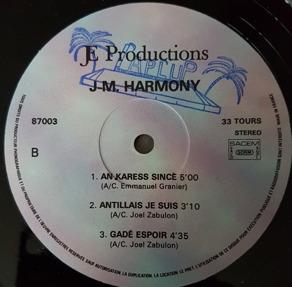 J.M. Harmony - Vol. 7 | J.E. Productions (JEP 87003) - 4