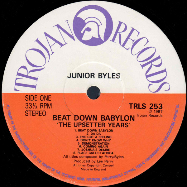 Junior Byles - Beat Down Babylon "The Upsetter Years" | Trojan Records (TRLS 253) - 3